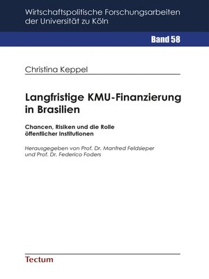 cover image of Langfristige KMU-Finanzierung in Brasilien